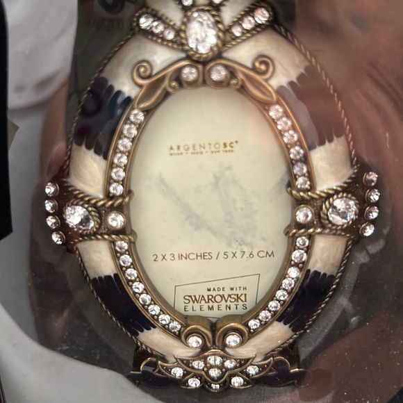Art deco style Argento SC picture frame made with Swarovski Elements! - Picture 3 of 5